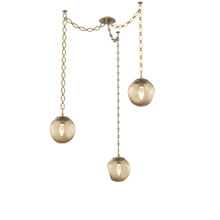 Hammerton SNB0066-03-GB-GB-CH2-L3 - Aster LED Multi Light Pendant Multi Port Canopy Gilded Brass