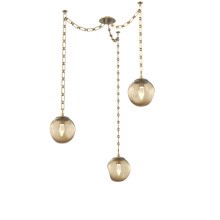 Hammerton SNB0066-03-GB-GB-CH3-L3 - Aster LED Multi Light Pendant Multi Port Canopy Gilded Brass