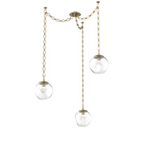Hammerton SNB0066-03-GB-ZC-CH1-L3 - Aster LED Multi Light Pendant Multi Port Canopy Gilded Brass