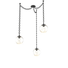 Hammerton SNB0066-03-MB-FA-CH2-L1 - Aster LED Multi Light Pendant Multi Port Canopy Matte Black