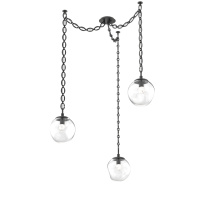 Hammerton SNB0066-03-MB-FC-CH2-L1 - Aster LED Multi Light Pendant Multi Port Canopy Matte Black