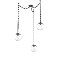 Hammerton SNB0066-03-MB-FC-CH3-L1 - Aster LED Multi Light Pendant Multi Port Canopy Matte Black