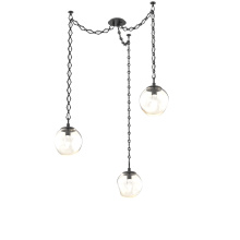 Hammerton SNB0066-03-MB-GA-CH1-L3 - Aster LED Multi Light Pendant Multi Port Canopy Matte Black