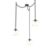 Hammerton SNB0066-03-MB-GA-CH2-L1 - Aster LED Multi Light Pendant Multi Port Canopy Matte Black