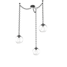 Hammerton SNB0066-03-MB-GC-CH1-L1 - Aster LED Multi Light Pendant Multi Port Canopy Matte Black