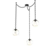 Hammerton SNB0066-03-MB-ZA-CH1-L3 - Aster LED Multi Light Pendant Multi Port Canopy Matte Black