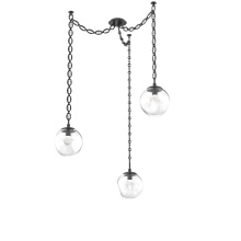 Hammerton SNB0066-03-MB-ZC-CH2-L3 - Aster LED Multi Light Pendant Multi Port Canopy Matte Black