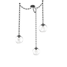 Hammerton SNB0066-03-MB-ZC-CH3-L3 - Aster LED Multi Light Pendant Multi Port Canopy Matte Black