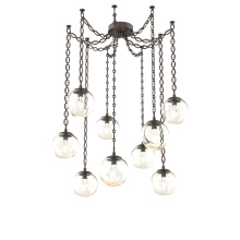 Hammerton SNB0066-09-FB-GA-CH2-L3 - Aster LED Multi Light Pendant Multi Port Canopy Flat Bronze