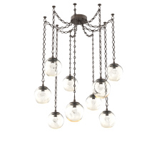 Hammerton SNB0066-09-FB-ZA-CH1-L1 - Aster LED Multi Light Pendant Multi Port Canopy Flat Bronze