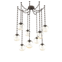 Hammerton SNB0066-09-FB-ZA-CH3-L3 - Aster LED Multi Light Pendant Multi Port Canopy Flat Bronze