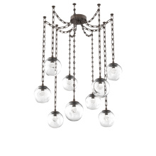 Hammerton SNB0066-09-FB-ZC-CH3-L1 - Aster LED Multi Light Pendant Multi Port Canopy Flat Bronze