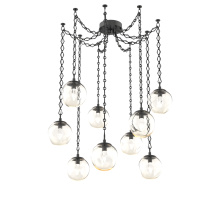 Hammerton SNB0066-09-MB-GA-CH1-L1 - Aster LED Multi Light Pendant Multi Port Canopy Matte Black