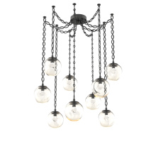 Hammerton SNB0066-09-MB-ZA-CH2-L3 - Aster LED Multi Light Pendant Multi Port Canopy Matte Black