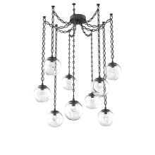 Hammerton SNB0066-09-MB-ZC-CH2-L3 - Aster LED Multi Light Pendant Multi Port Canopy Matte Black