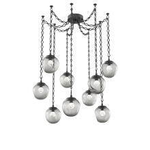 Hammerton SNB0066-09-MB-ZS-CH1-L1 - Aster LED Multi Light Pendant Multi Port Canopy Matte Black