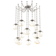 Hammerton SNB0066-12-BS-FA-CH3-L1 - Aster LED Multi Light Pendant Multi Port Canopy Beige Silver