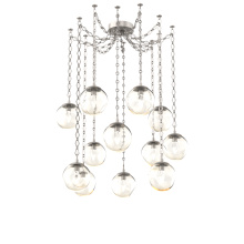 Hammerton SNB0066-12-BS-GA-CH1-L3 - Aster LED Multi Light Pendant Multi Port Canopy Beige Silver
