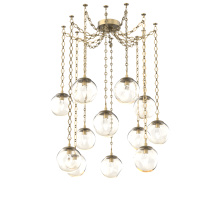 Hammerton SNB0066-12-GB-GA-CH1-L1 - Aster LED Multi Light Pendant Multi Port Canopy Gilded Brass