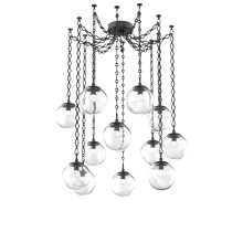Hammerton SNB0066-12-MB-FC-CH1-L1 - Aster LED Multi Light Pendant Multi Port Canopy Matte Black