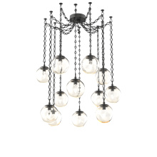Hammerton SNB0066-12-MB-GA-CH1-L3 - Aster LED Multi Light Pendant Multi Port Canopy Matte Black