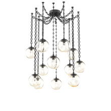 Hammerton SNB0066-12-MB-GA-CH2-L1 - Aster LED Multi Light Pendant Multi Port Canopy Matte Black