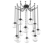 Hammerton SNB0066-12-MB-ZC-CH1-L3 - Aster LED Multi Light Pendant Multi Port Canopy Matte Black