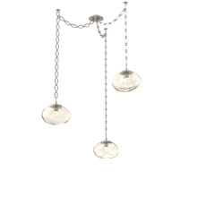 Hammerton SNB0068-03-BS-FA-CH2-L1 - Nova LED Multi Light Pendant Beige Silver