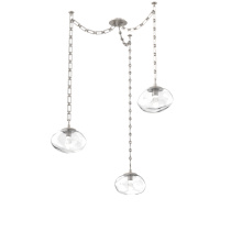 Hammerton SNB0068-03-BS-GC-CH3-L3 - Nova LED Multi Light Pendant Beige Silver