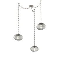 Hammerton SNB0068-03-BS-GS-CH3-L3 - Nova LED Multi Light Pendant Beige Silver