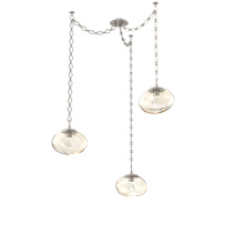 Hammerton SNB0068-03-BS-ZA-CH1-L3 - Nova LED Multi Light Pendant Beige Silver