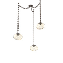 Hammerton SNB0068-03-FB-FA-CH2-L1 - Nova LED Multi Light Pendant Flat Bronze