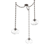 Hammerton SNB0068-03-FB-FC-CH3-L3 - Nova LED Multi Light Pendant Flat Bronze