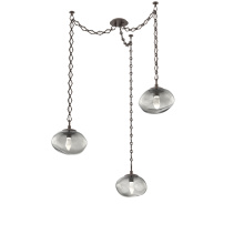 Hammerton SNB0068-03-FB-GS-CH1-L1 - Nova LED Multi Light Pendant Flat Bronze