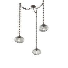 Hammerton SNB0068-03-FB-GS-CH2-L3 - Nova LED Multi Light Pendant Flat Bronze