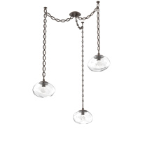 Hammerton SNB0068-03-FB-ZC-CH2-L1 - Nova LED Multi Light Pendant Flat Bronze