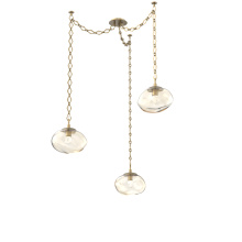 Hammerton SNB0068-03-GB-FA-CH1-L3 - Nova LED Multi Light Pendant Gilded Brass
