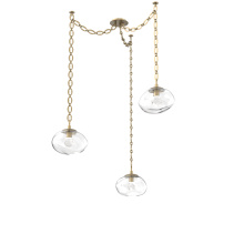 Hammerton SNB0068-03-GB-ZC-CH2-L3 - Nova LED Multi Light Pendant Gilded Brass