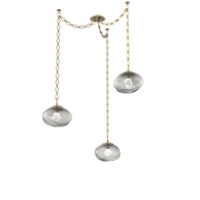 Hammerton SNB0068-03-GB-ZS-CH1-L3 - Nova LED Multi Light Pendant Gilded Brass