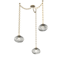 Hammerton SNB0068-03-GB-ZS-CH2-L3 - Nova LED Multi Light Pendant Gilded Brass