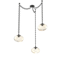 Hammerton SNB0068-03-MB-FA-CH2-L3 - Nova LED Multi Light Pendant Matte Black