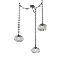 Hammerton SNB0068-03-MB-FS-CH2-L3 - Nova LED Multi Light Pendant Matte Black