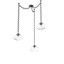 Hammerton SNB0068-03-MB-GC-CH2-L3 - Nova LED Multi Light Pendant Matte Black