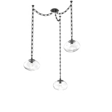Hammerton SNB0068-03-MB-GC-CH3-L3 - Nova LED Multi Light Pendant Matte Black