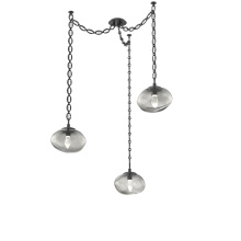 Hammerton SNB0068-03-MB-GS-CH2-L1 - Nova LED Multi Light Pendant Matte Black
