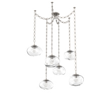 Hammerton SNB0068-06-BS-ZC-CH2-L3 - Nova Round 6pc Swag Multi-Pendant Chain (LED)