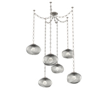 Hammerton SNB0068-06-BS-ZS-CH1-L1 - Nova LED Multi Light Pendant Beige Silver