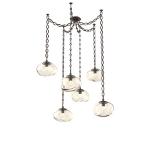 Hammerton SNB0068-06-FB-FA-CH2-L1 - Nova LED Multi Light Pendant Flat Bronze