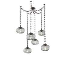 Hammerton SNB0068-06-FB-GS-CH1-L3 - Nova LED Multi Light Pendant Flat Bronze