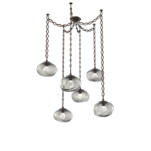 Hammerton SNB0068-06-FB-ZS-CH2-L1 - Nova LED Multi Light Pendant Flat Bronze